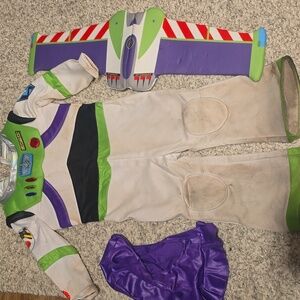 Spirit Kids Buzz Lightyear Costume with Wings - White, Green, Purple